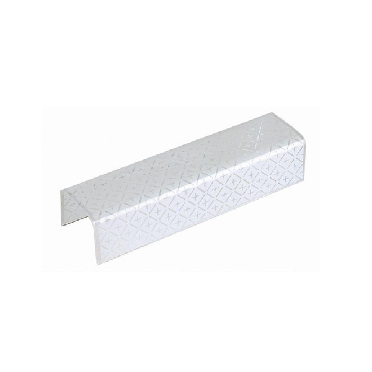 Satco 50-236 24 in. U-Channel Shade Horizontal Hole Centered 6-1/2 in. From End 7/16 in. 1/8 Slip White