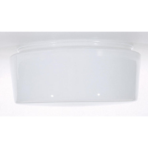 Satco 50-335 8 in. White Drum Glass Shade 8-11/16 in. Diameter 7-7/8 in. Fitter 4 in. Height Sprayed Inside White