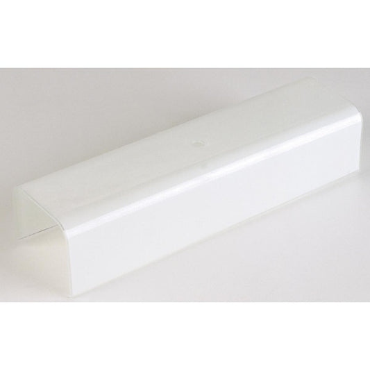 Satco 50-378 7 in. U-Bend Shade Vertical Hole 1-3/4 in. From End White 1/8 Slip
