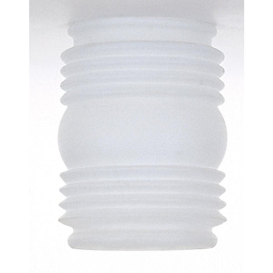 Satco 50-382 Mason Jar Glass Lamp Shade 3-3/4 in. Diameter 3-1/4 in. Fitter 4-1/2 in. Height Frosted White