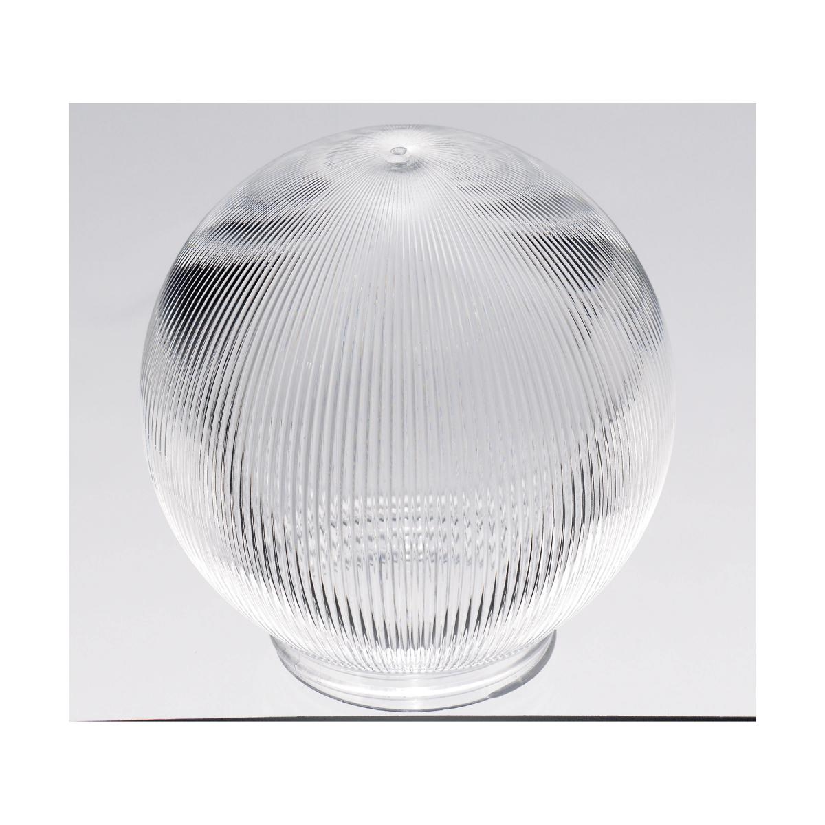 Satco 50-927 Clear Prismatic Ball 6 in. Diameter 3-1/4 in. Fitter
