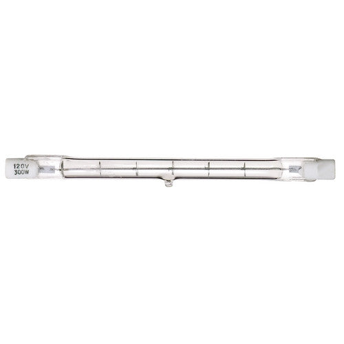 Satco S3431 Double Ended Halogen Light Bulb, 100 Watts, 120 Volt