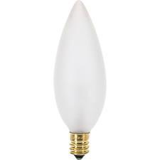 25 Watt Incandescent Frosted B9 1/2 Light Bulb, European Base - Satco S3380