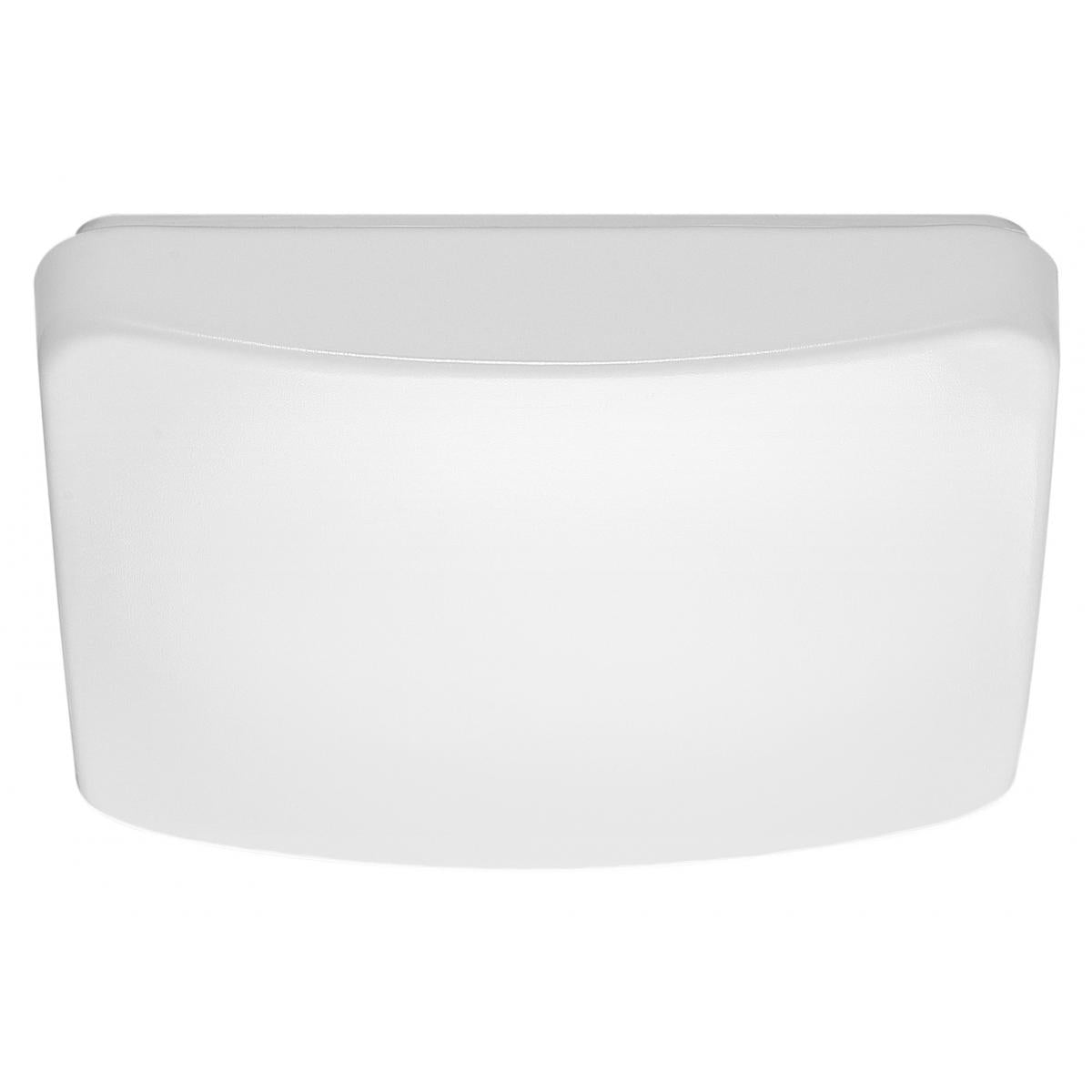 Satco 62-1214 11 inch; Flush Mounted LED Fixture; CCT Selectable; Square; White Acrylic