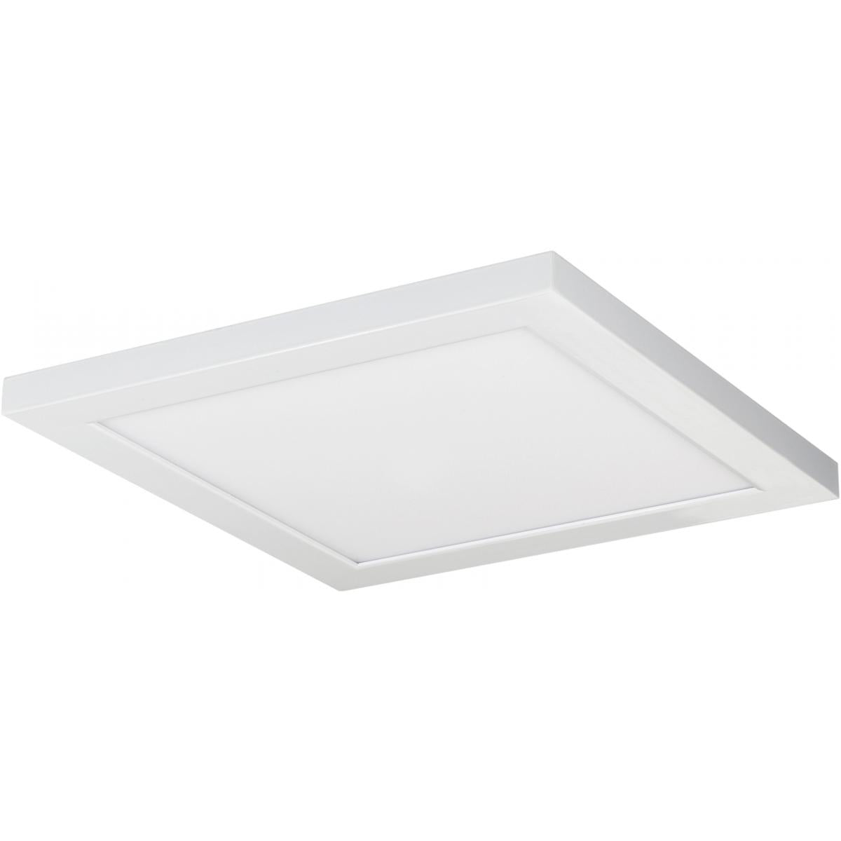 Satco 62-1251 18W 12 in. x 12 in. Surface Mount LED Fixture 4000K 90 CRI Low Profile White Finish 120/277V