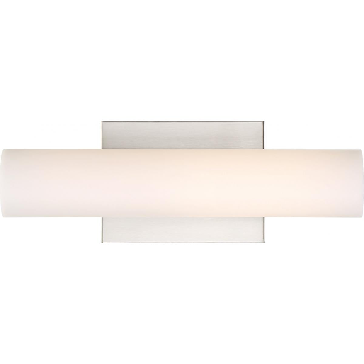 Satco 62-1321 Bend LED Small Vanity Brushed Nickel Finish with White Acrylic