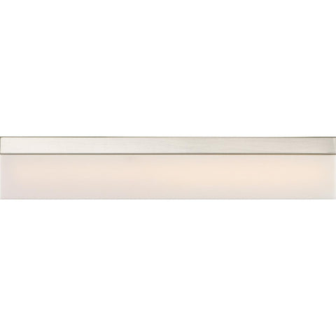 Satco 62-1328 Jackson LED Medium Vanity Brushed Nickel Finish with White Acrylic
