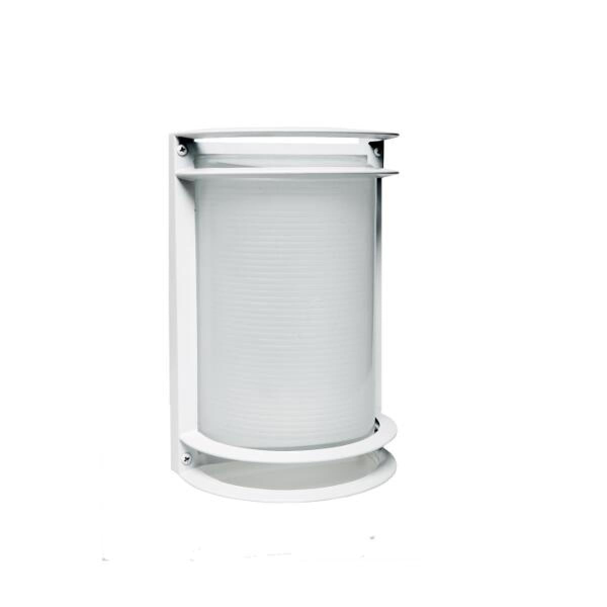 Satco 62-1413 LED Rectangular Bulk Head Fixture White Finish with White Glass