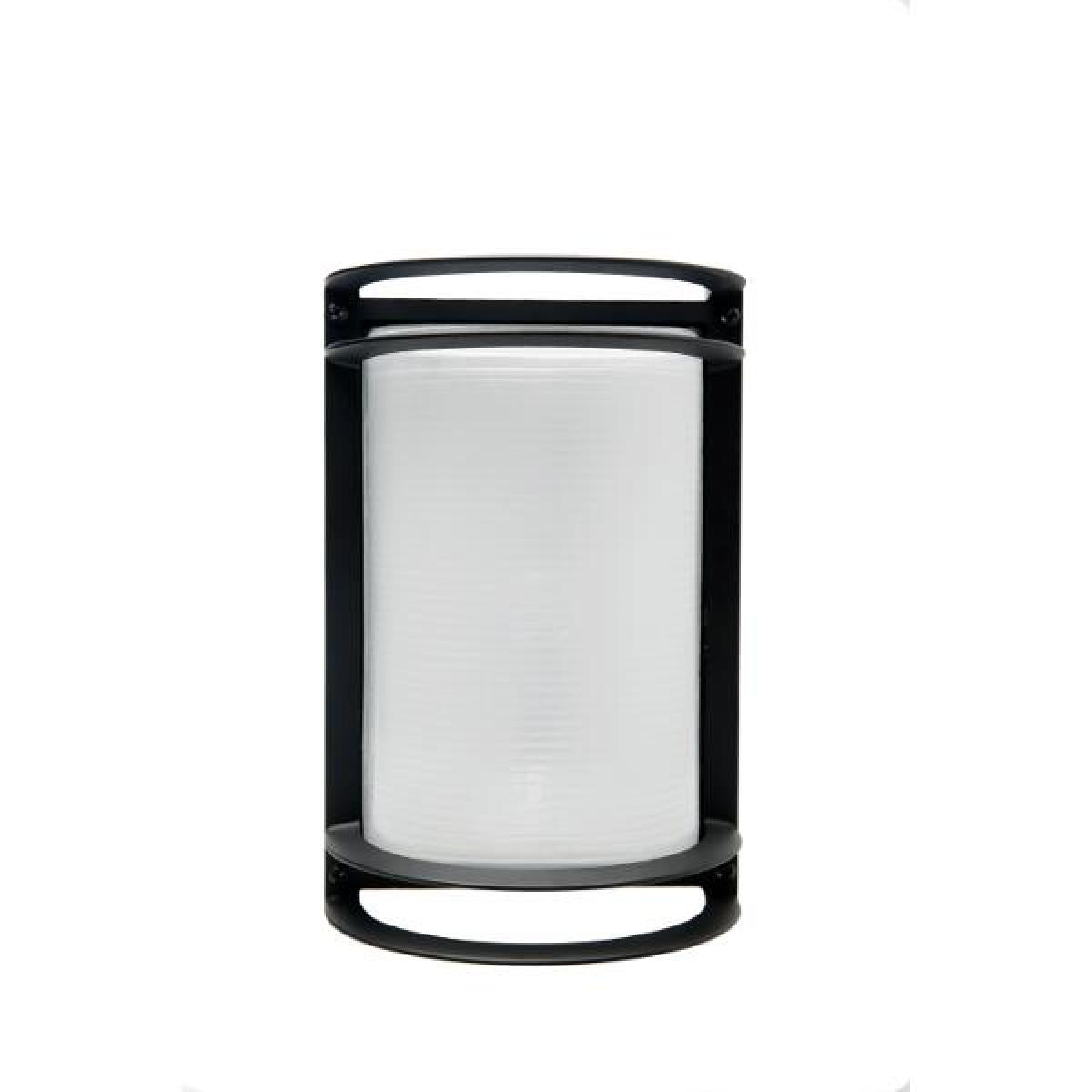 Satco 62-1414 LED Rectangular Bulk Head Fixture Black Finish with White Glass
