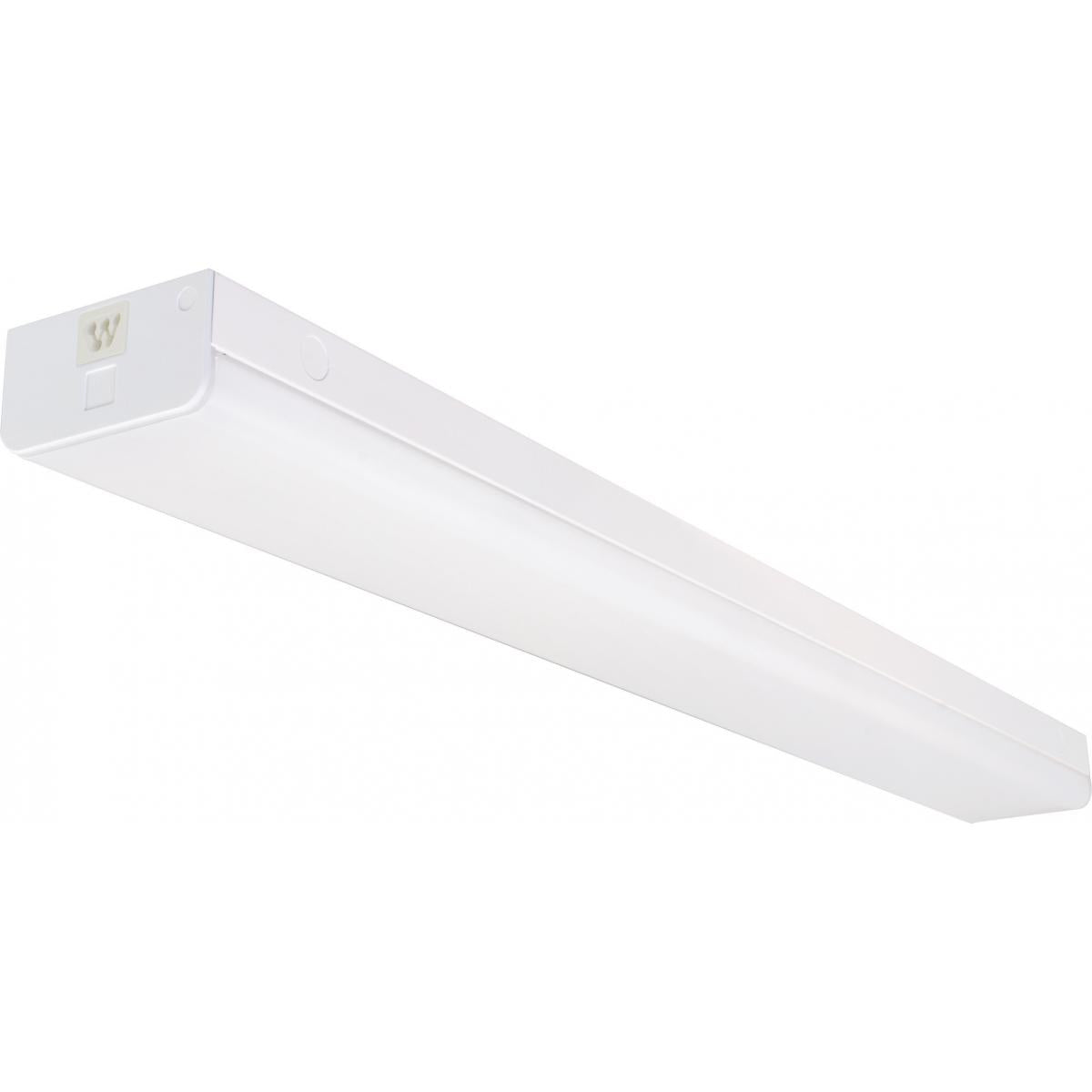 Satco 65-1135 LED 4 ft. Wide Strip Light 38W 4000K White Finish Connectible