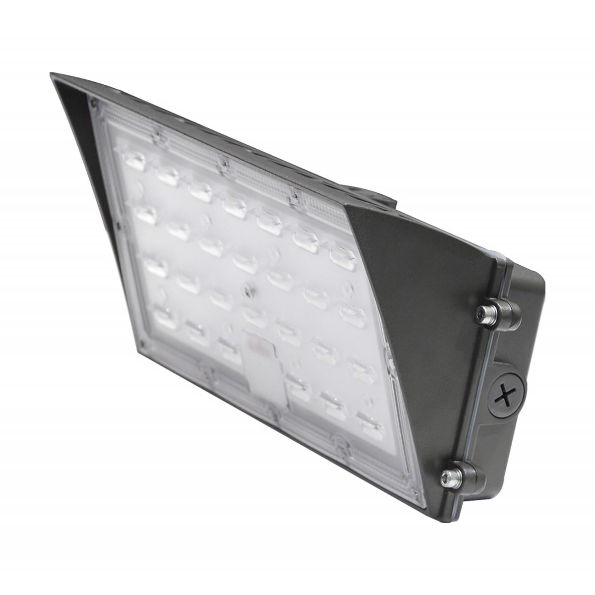 Satco 65-674 40 Watt Semi Cutoff LED Wall Pack CCT Selectable 4800-5000 Lumens DLC Premium