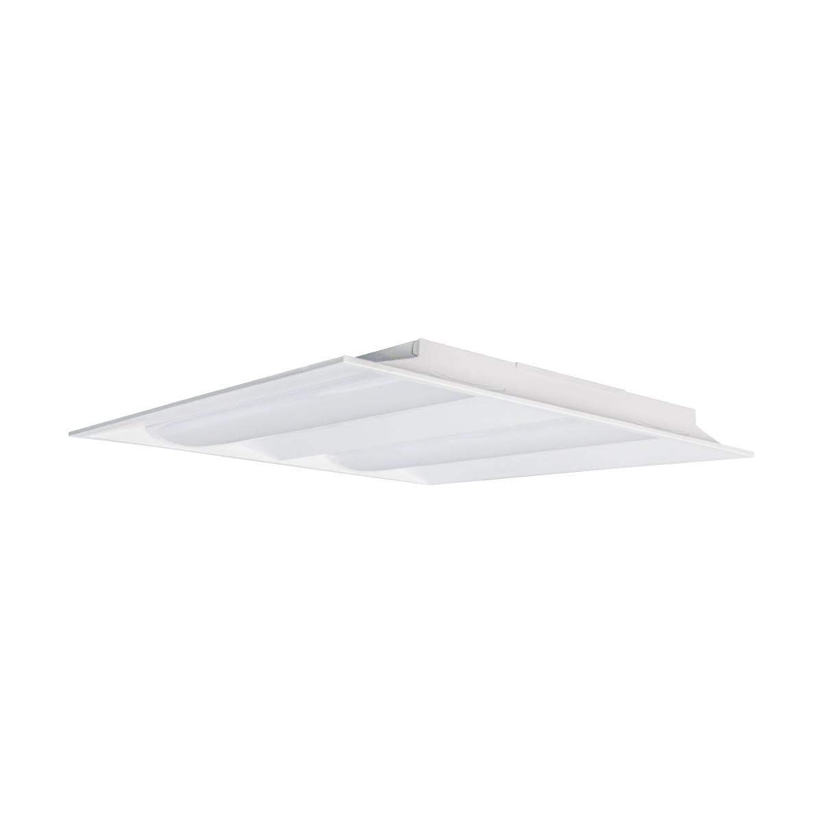 Satco 65-694 2X2 Double Basket LED Troffer Fixture Wattage Selectable CCT Selectable Lumens Selectable 100-277V