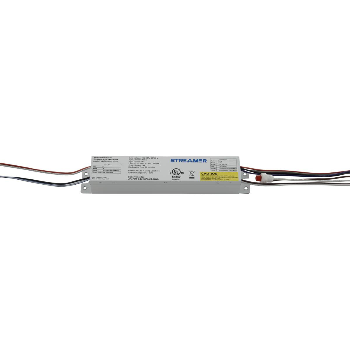 Satco 65-708 Add on Emergency Backup Battery for Linear Strip Lights 8 Watt 1000 LM 90 min. Run Time 120-347 Volt
