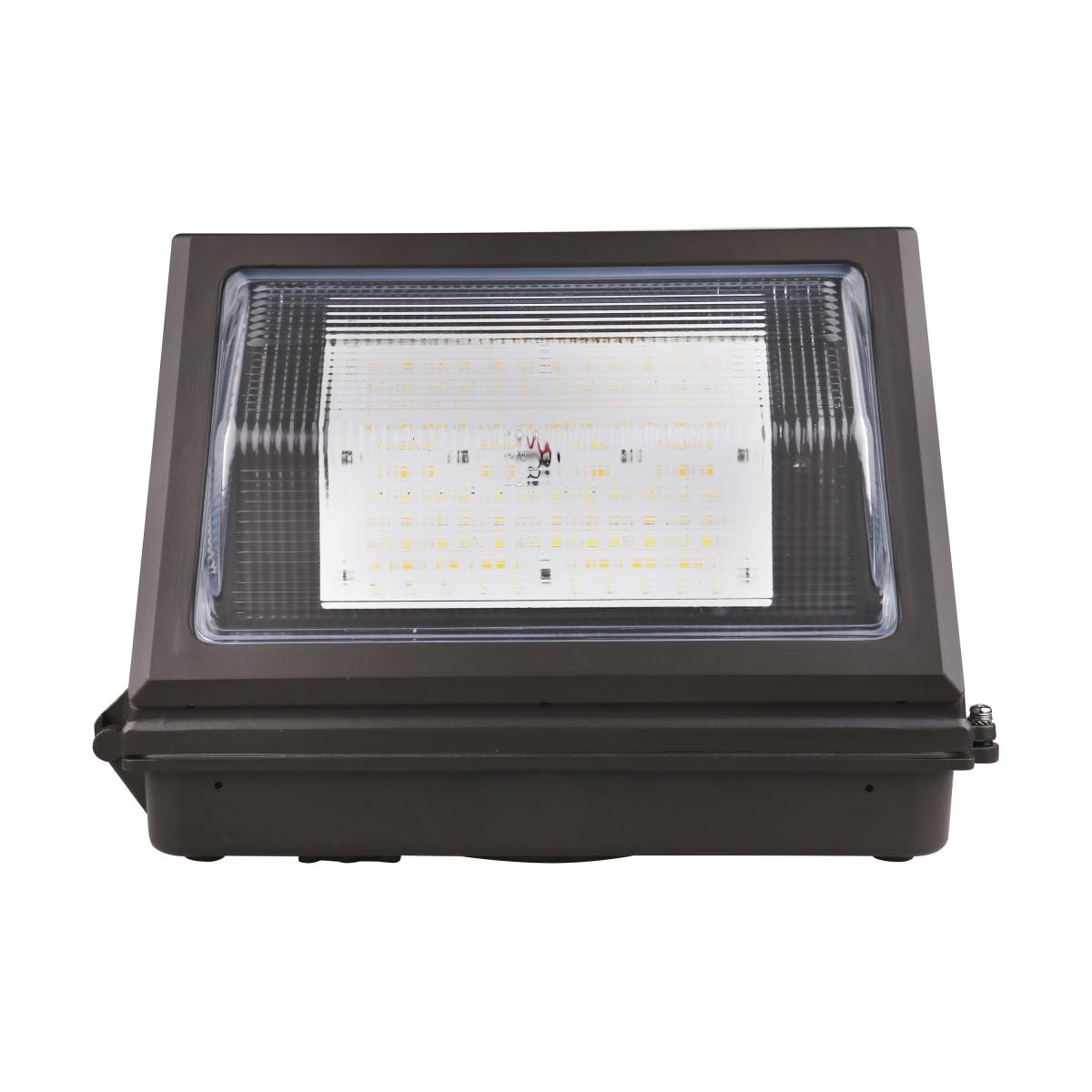 Satco 65-761 CCT and Wattage Adjustable LED Cutoff Wall Pack Photocell