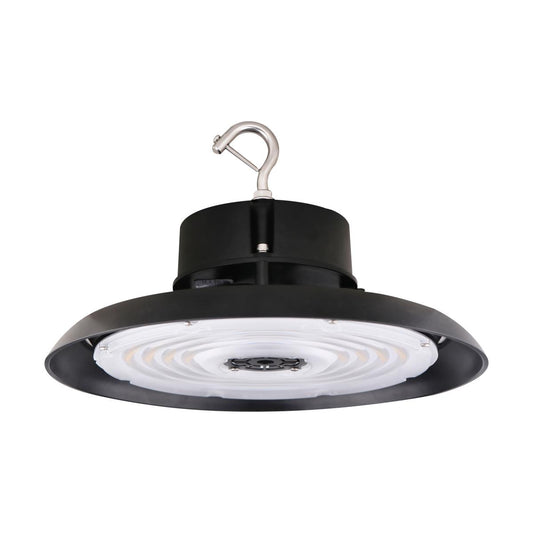 Satco 65-782R1 100W UFO LED High Bay  14400 Lumens 5000K 120-277 Volt 0-10V Dimmable Black Finish