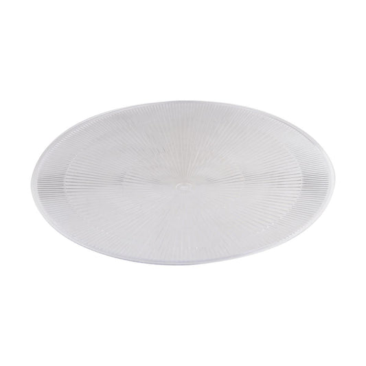 Satco 65-800 Add-On Bottom Diffuser for 200W & 240W Gen 2 UFO LED High Bay Fixtures. Note, must be used in conjunction with 65-799 (PC Shade)