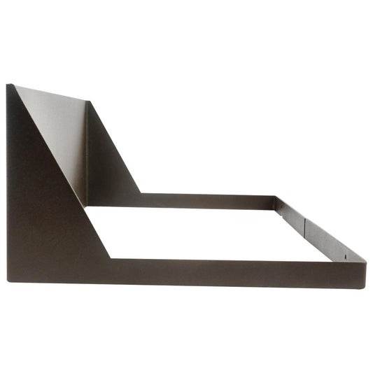 Satco 65-878 Area Light Cutoff Shield; Bronze Finish; Only for 200W Fixture