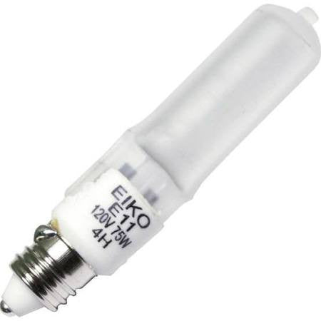 Replacement for Eiko 15287 Q75MC-120V 75W Frosted Minican E11 Halogen