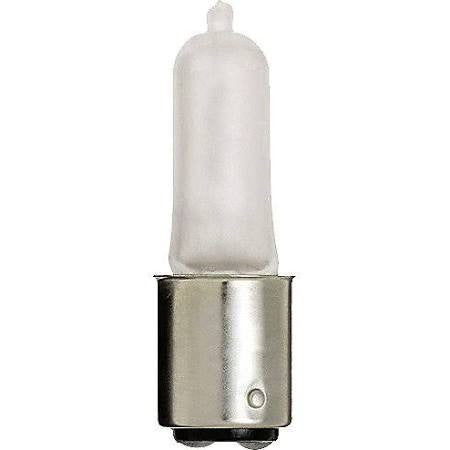 Satco S1919 75Q/F/DC 75 Watt 120 Volt T4 Double Contact Bayonet Base JD Frost Halogen