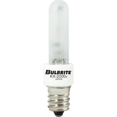 Bulbrite 473061 KX60FR/E12 60W Candelabra E12 Screw Base Single Ended Frost