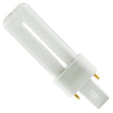 Eiko 15556 DT7/27 Single Tube 2 Pin Base Fluorescent Bulb 7W G23 2700K