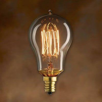 Bulbrite 132515 NOS25A15/SQ/E12 Nostalgic A15 Antique Thread Bulb 25W 120V