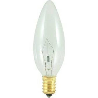 Replacement for Bulbrite 400440 40CTC/E14 40W EUROPEAN E14 TORPEDO Incandescent CLEAR 130V - NOW LED