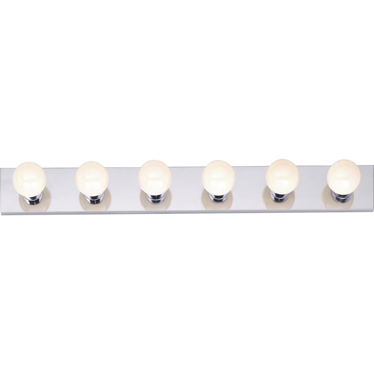 Satco 77-194 6 Light - 36" - Vanity - Strip - Polished Chrome Finish