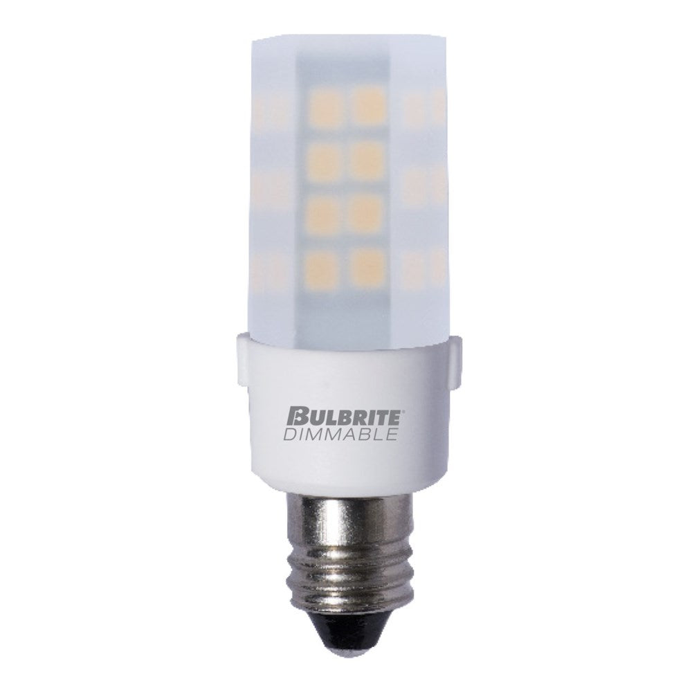 Bulbrite 770582 LED4E11/30K/120/F/D 4.5W LED E11 FROST 3000K 120V DIMMABLE