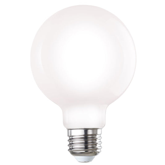 Bulbrite 776633 LED7G25/40K/FIL/M/D/B 7W LED G25 4000K FILAMENT MILKY E26 DIM