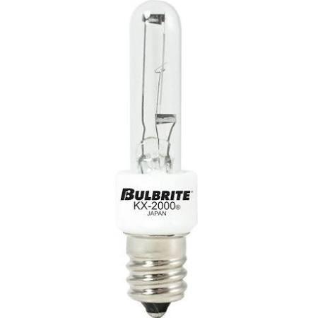 Bulbrite 473060 KX60CL/E12 60 Watt 120 E12 Base T3 Clear Krypton Halogen