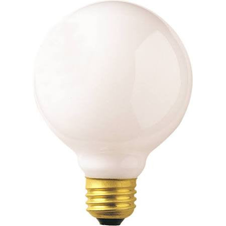 Bulbrite 393002 25G25WH2 25W G25 Globe White 120V