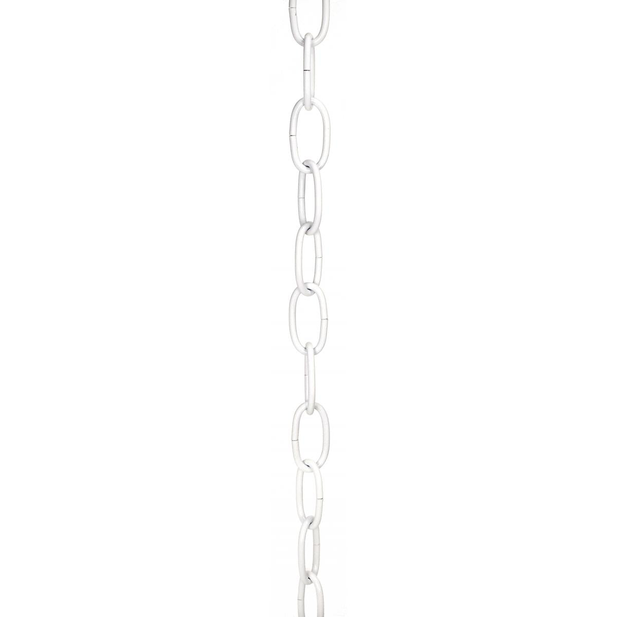 Satco 79-458 8 Ga. Chain White Finish 1 yd. Len 11/2 in. Link Len 7/8 in. Link Wid 1/8 in. Thick 100 yd./Ctn 35lbs Max