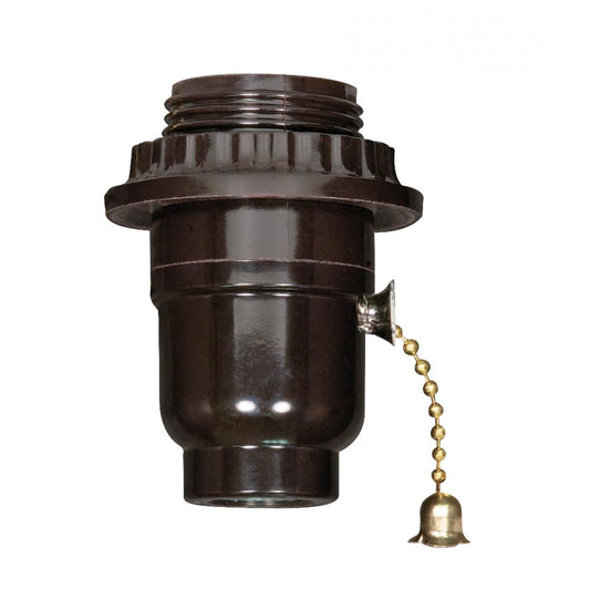 Satco 80-1068 1/8 IP Cap with Metal Bushing Less Set Screw