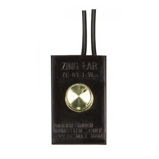 Satco 80-1166 Full Range Table Lamp Dimmer Switch Black Phenolic Housing 300W Dimmer Indoor Use Only 2" x 1-1/4" x 1-1/8" 12" Leads 120V