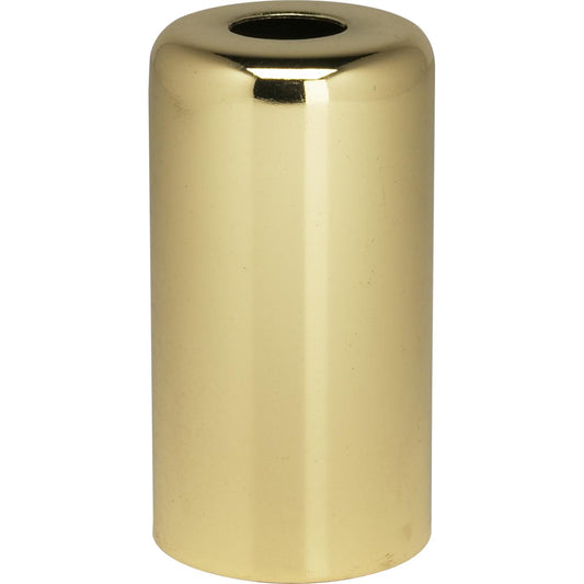 Satco 80-1183 Steel Candle Cup 7/16" Hole 17/8" Height 1" Diameter Brass Plated