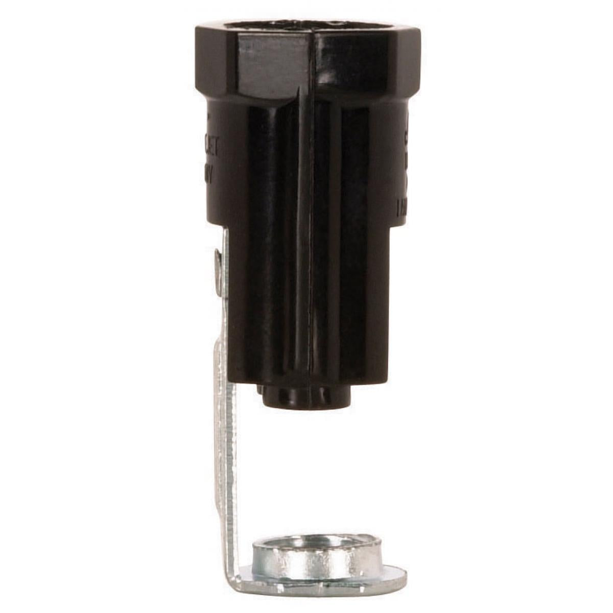 Satco 80-1312 Push-in Terminal No Paper Liner 2" Height Flange Type Single Leg 1/8 IP Inside Extrusion 3/4" Diameter 75W 125V
