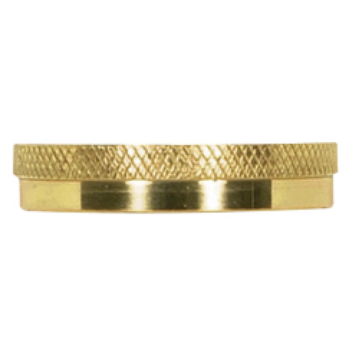 Satco 80-1450 Stamped Solid Brass Uno Ring Polished Brass Finish 1-1/4" Inner Diameter 1-1/2" Outer Diameter