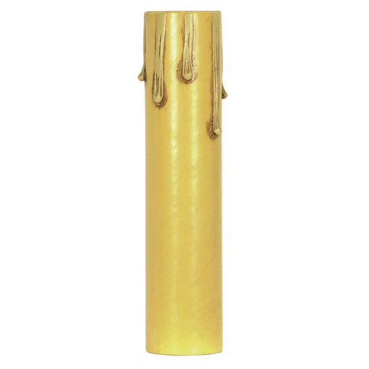 Satco 80-1454 Drip Paper Candle Cover Ivory Finish 13/16" Inside Diameter 7/8" Outside Diameter 4" Height