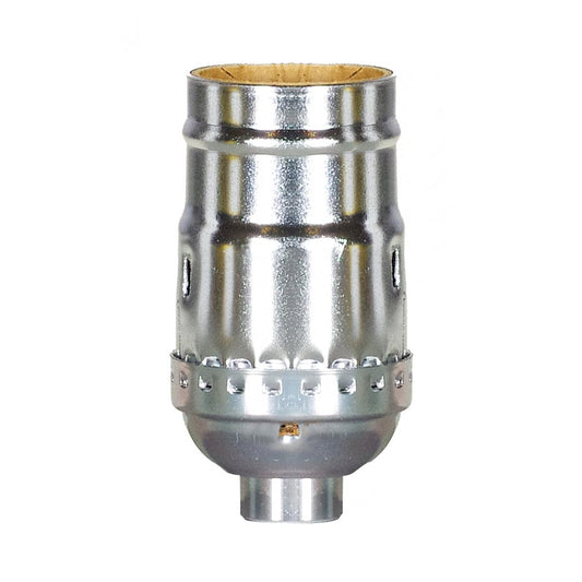 Satco 80-1670 Standard Keyless Socket 1/8 IPS Aluminum Nickel Finish 660W 250V