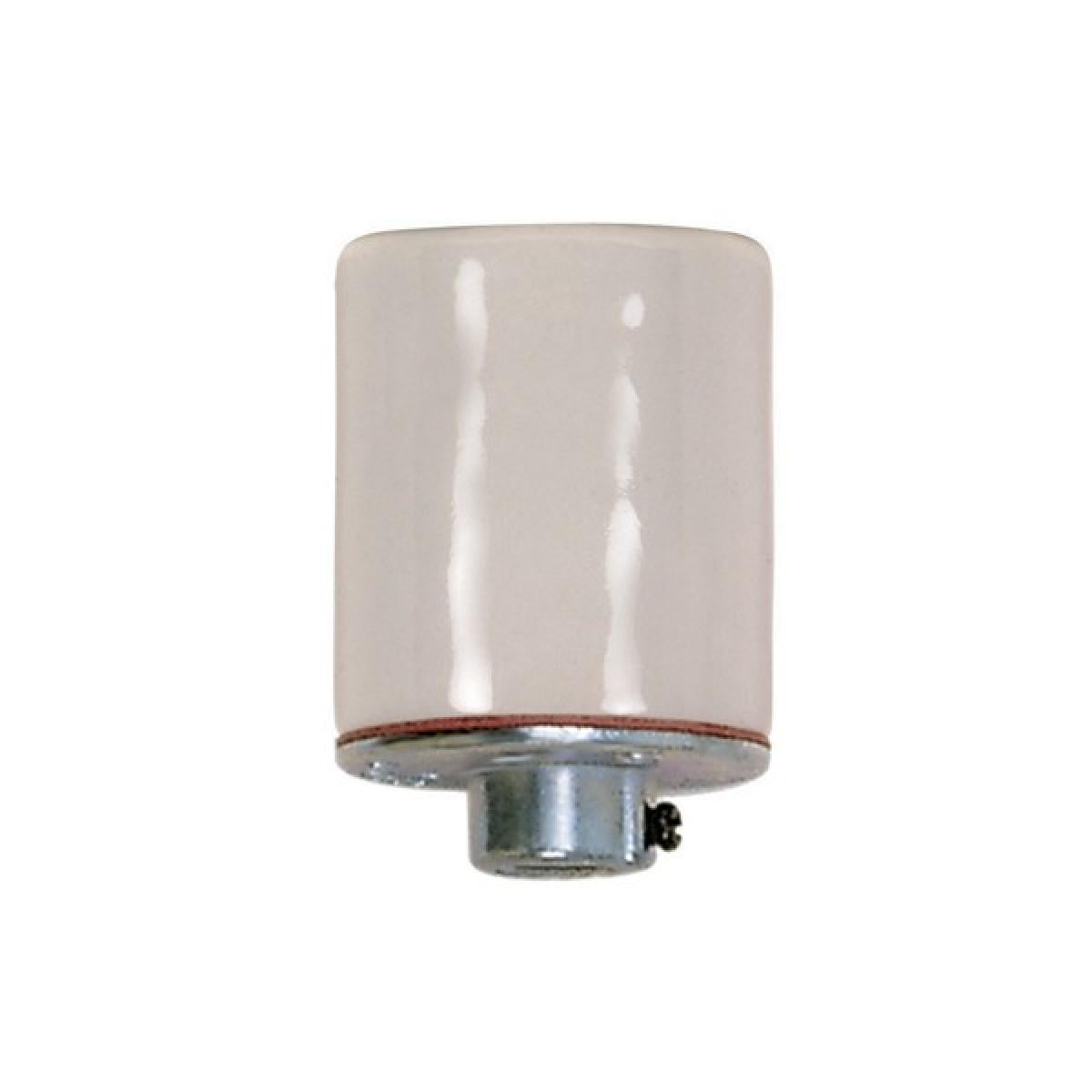 Satco 80-1870 Keyless Smooth Porcelain Socket With Spring Contact For 4KV And 1/8 IP Cap Glazed 660W 600V
