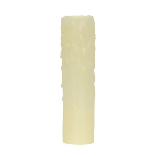 Satco 80-1973 Bee's Drip (Bee's Wax) Candelabra Base Ivory Finish 7/8" Inside Diameter 1-5/32" Outside Diameter 40W Max 4" Height