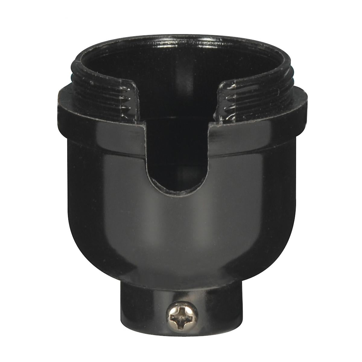Satco 80-2135 1/8 IP Cap Only Phenolic 1/2 Uno Thread With Set Screw For Turn Knob And Pull Chain With Plastic Bushing