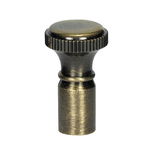 Satco 80-2221 Dimmer Knob Antique Brass Finish