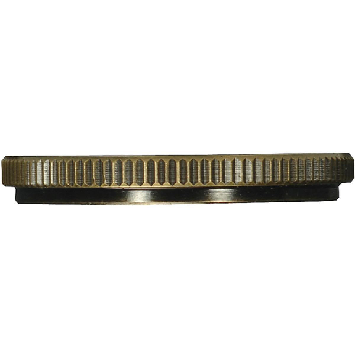 Satco 80-2244 Stamped Solid Brass Uno Ring 1-1/4" Inner Diameter 1-1/2" Outer Diameter Antique Brass Finish