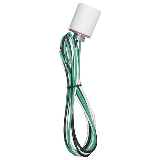Satco 80-2371 Keyless Porcelain Socket 1/4 IP Cap With Set Screw 61" AWM B/W 150C CSSNP Screw Shell Unglazed 660W 250V