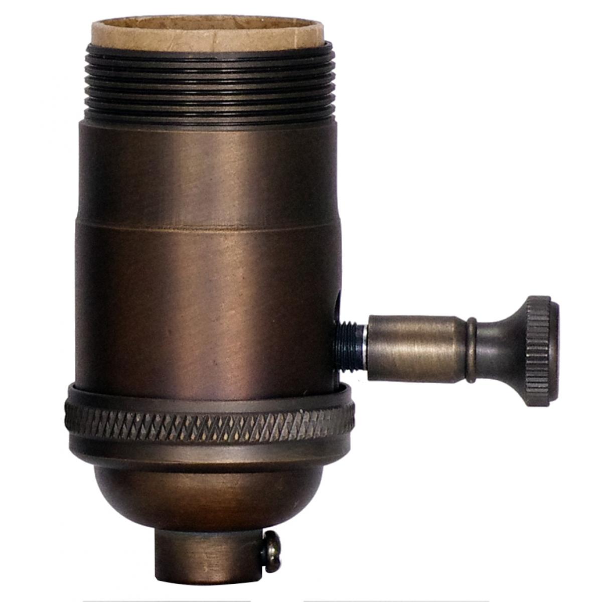 Satco 80-2422 150W Full Range Turn Knob Dimmer Socket w/Uno Thread