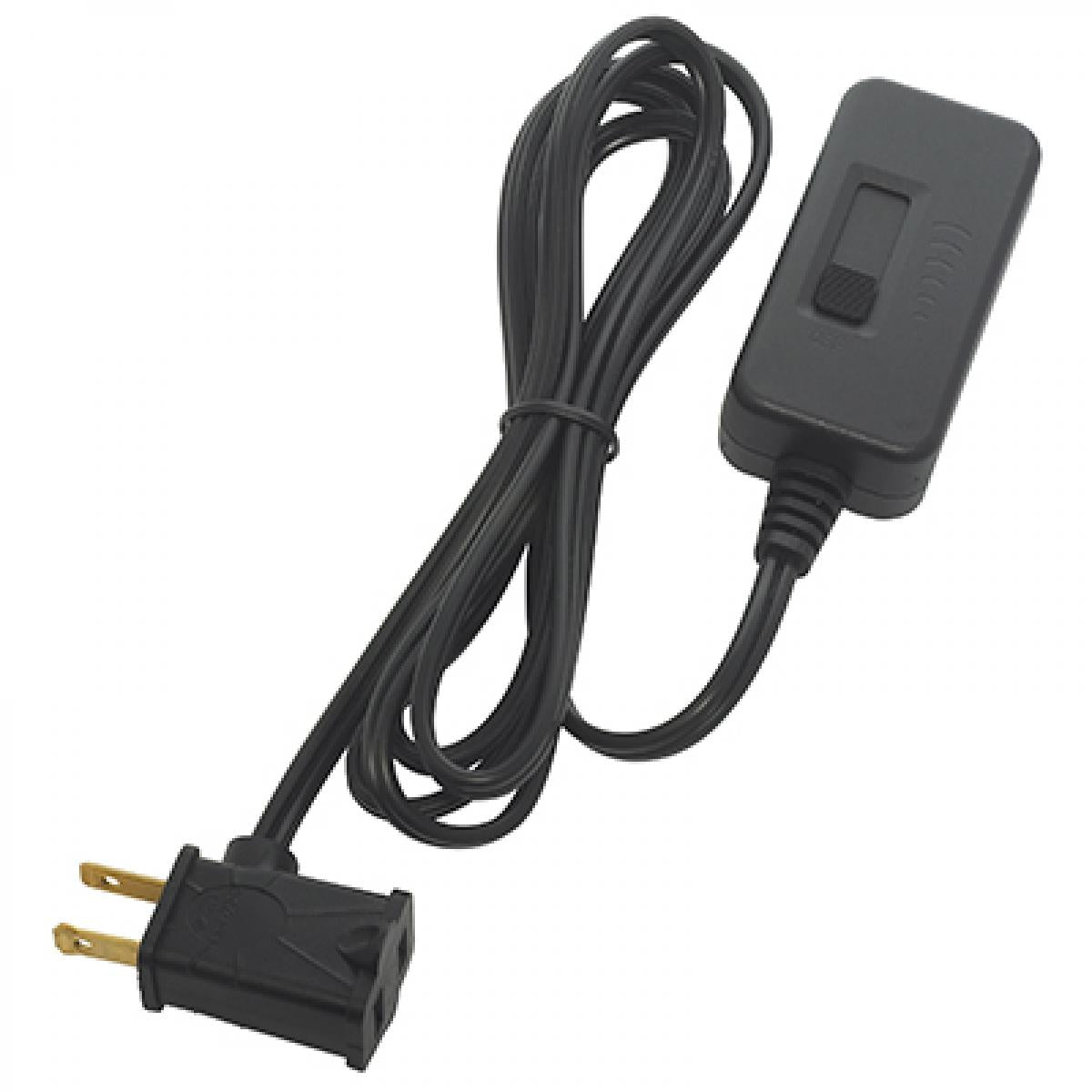Satco 80-2704 Full Range LED Dimmer with 6 ft. Cord Set Black Finish