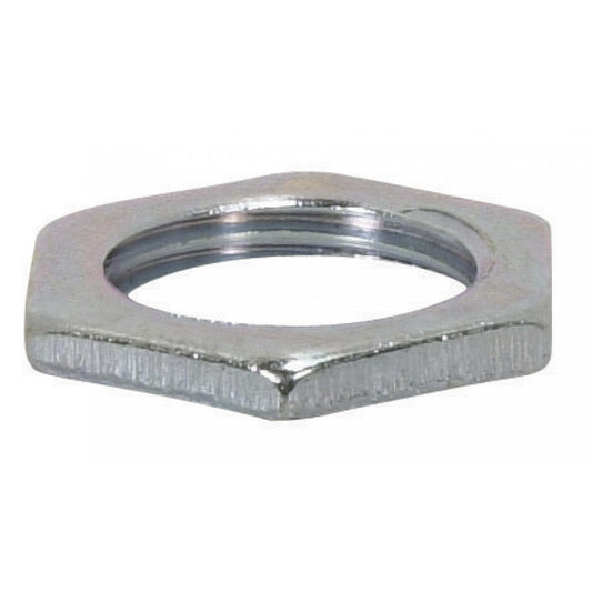 Satco 90-002 Steel Locknut 3/8 IP 7/8" Diameter 1/8" Thick Zinc Plated Finish