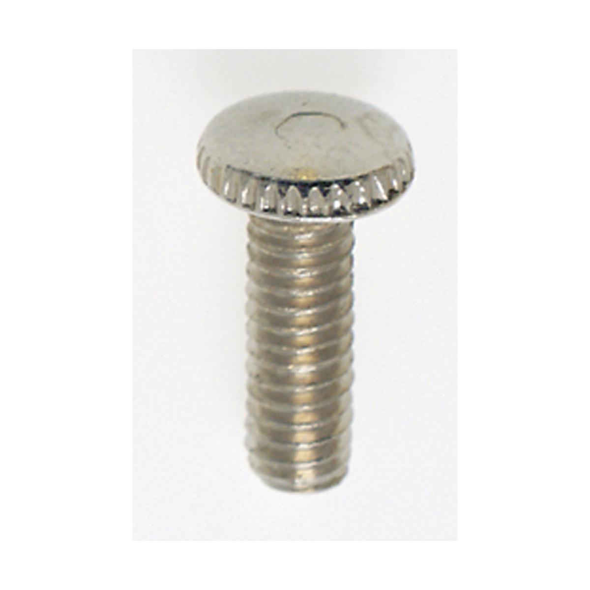 Satco 90-023 Steel Knurled Head Thumb Screw 8/32 1/2" Length Nickel Plated Finish